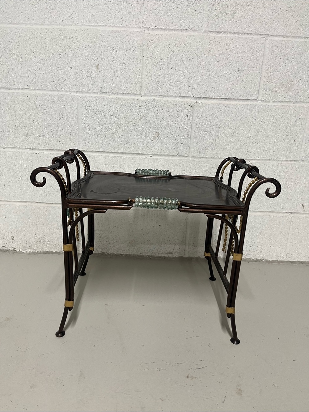 ✨ Rare Vintage Ornate Serving / Accent Table —Sculptural Hollywood Regency style